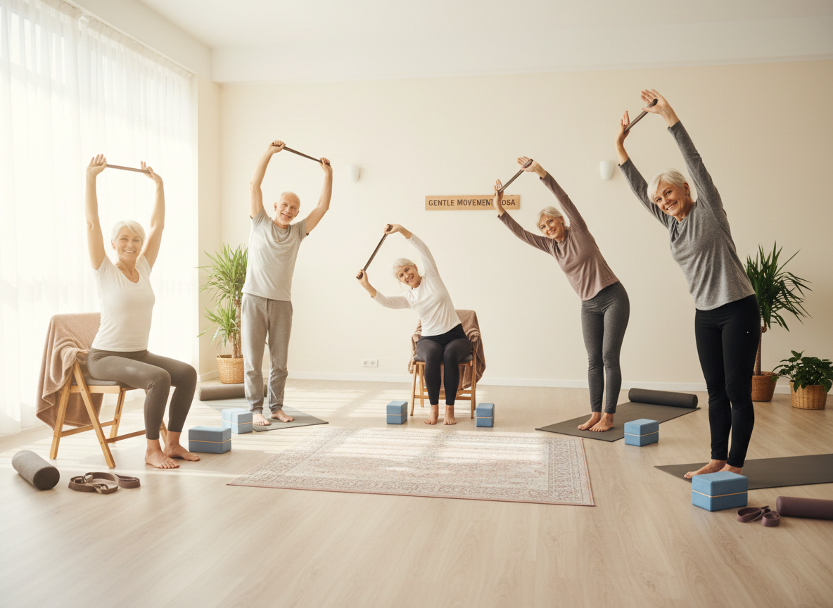 Yoga Seniors — yoga doux et adapté pour le bien-être et la mobilité